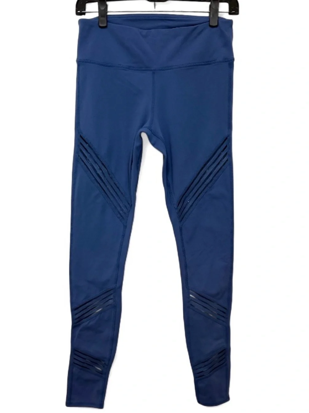 Alo Yoga High-Waist Moto Laser Cut Leggings-Sapphire Blue-Women’s S-Athletic-Gym - Picture 3 of 9